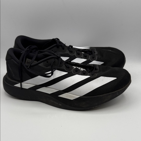 Adidas ADIZERO EVO SL Men’s 10.5 Black and White Running Shoes S22 - Picture 1 of 5